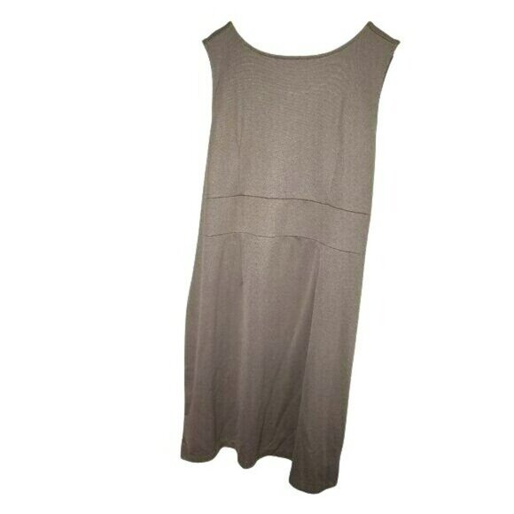 Avenue Taupe Sheath Dress Plus Size 22 24 Sleeveless Knee Length Business Casual - Picture 8 of 11